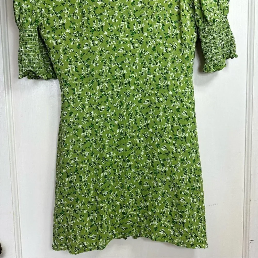 Reformation Green Floral Mini Dress - Picture 10 of 11